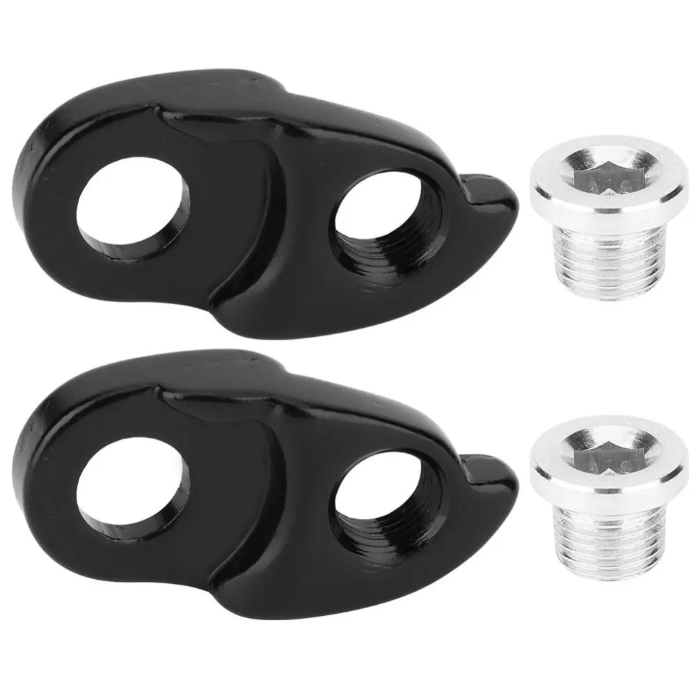 2Pcs Aluminium Alloy Bicycle Rear Derailleur Hanger Extension Frame Gear Tail Hook Extender for Mountain Road Bike