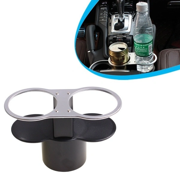 ABS Plastic Double Hole Car Cup Holder Drinks Holders Automotive Mount Holder Stand