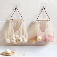 1PC Large Capacity Storage Hanging Bag Kitchen Organize Mesh Pouch