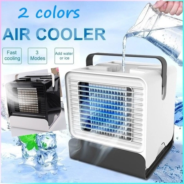 Portable USB Mini Fan Arctic Air Ultra Compact Portable Air Cooler Mini Air Conditioner (Black)