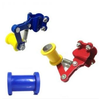 Motorcycle Universal Chain Tensioner Guide Dirt Pit Bike Chopper with Backup Long Bolt Adjuster