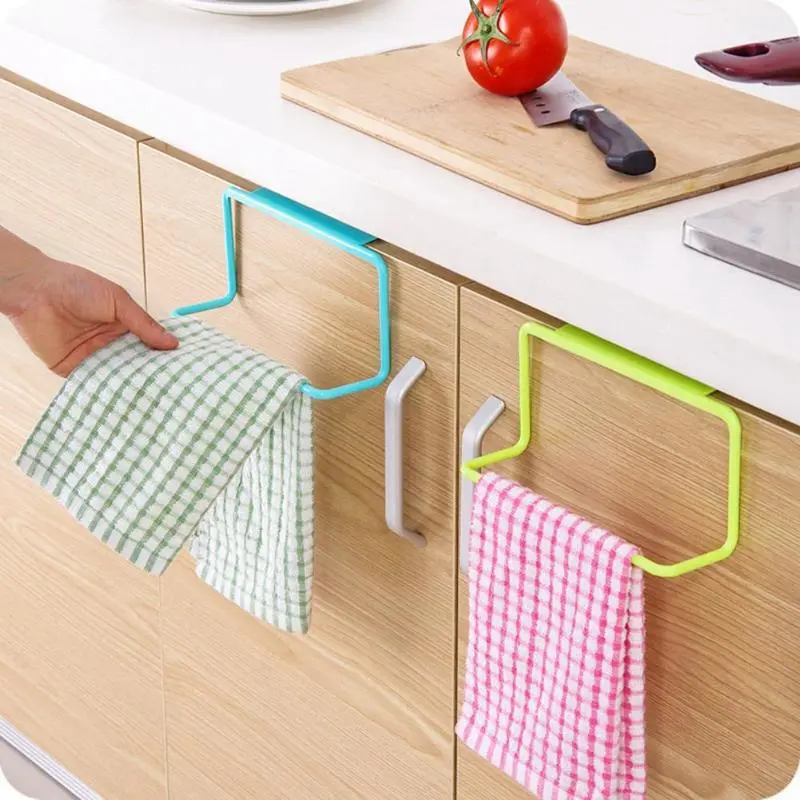 1 Pcs Kitchen Towel Rack Hanging Holder (Blue)