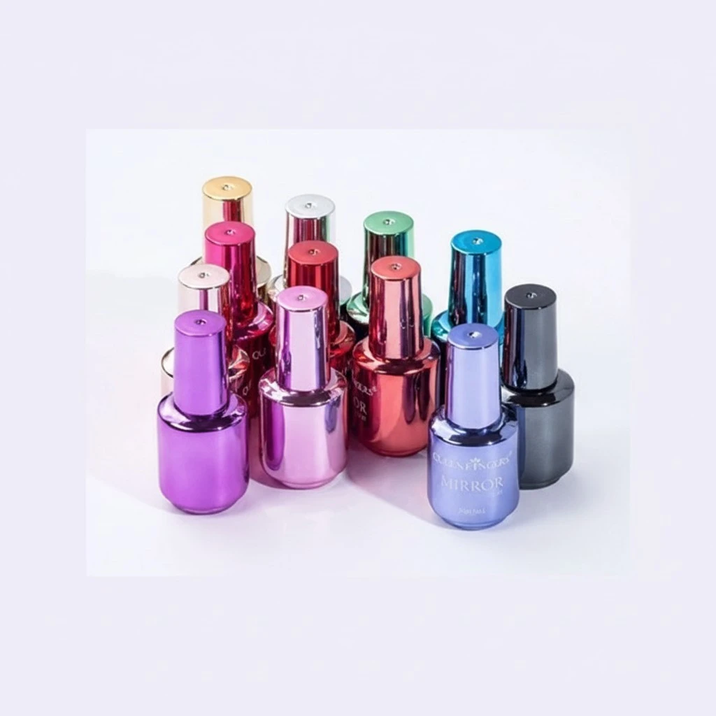 Fashion 12 Color Gorgeous Mirror Effect Nail Polish Magic Metal Paint Nail Polish (Gold)