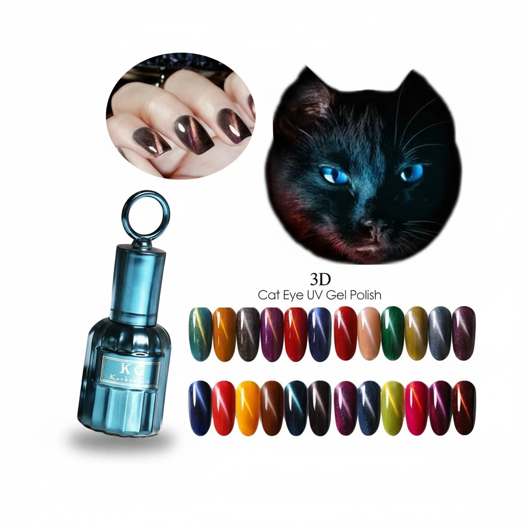 12ML Cat Eyes Chameleon Magnet Gel Nail Polish Nail Art Soak-Off (N161)