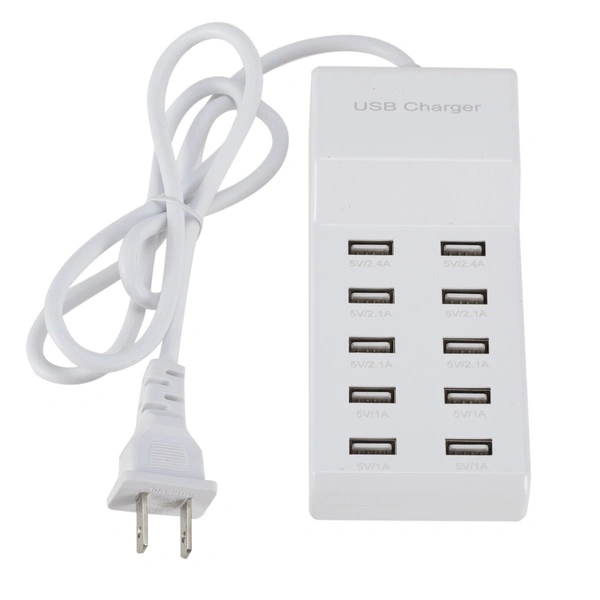 Men Club USB charger AC adapter 10 port fast charge  multiport smart tablet charger 5V12A