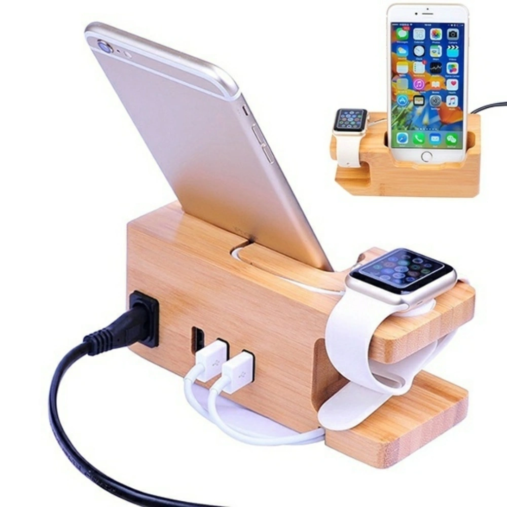 3-Port USB Charger For Apple Watch & Phone Organizer Stand,Cradle Holder (AU)