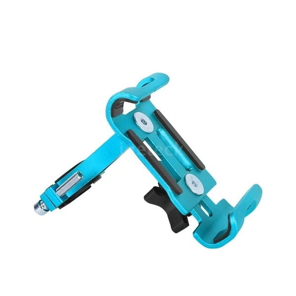 360° Adjustable Rotatable Mountain Bicycle Aluminum Alloy Phone Holder (Silver 360° rotatable)