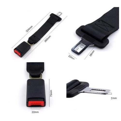 Universal Safety Seatbelt Extender Extension Car Seat Lap Belt* 2 pcs 14 inch