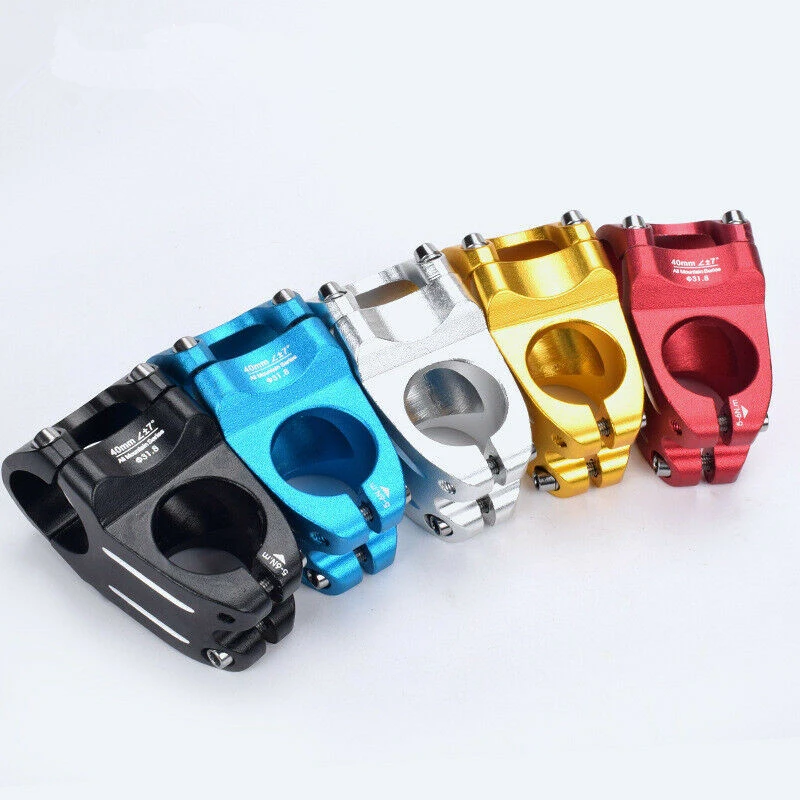 WAKE 31.8mm Durable Mountain Road Bike Handlebar Stems Aluminum Alloy Bicycle Bar Stem (Black)