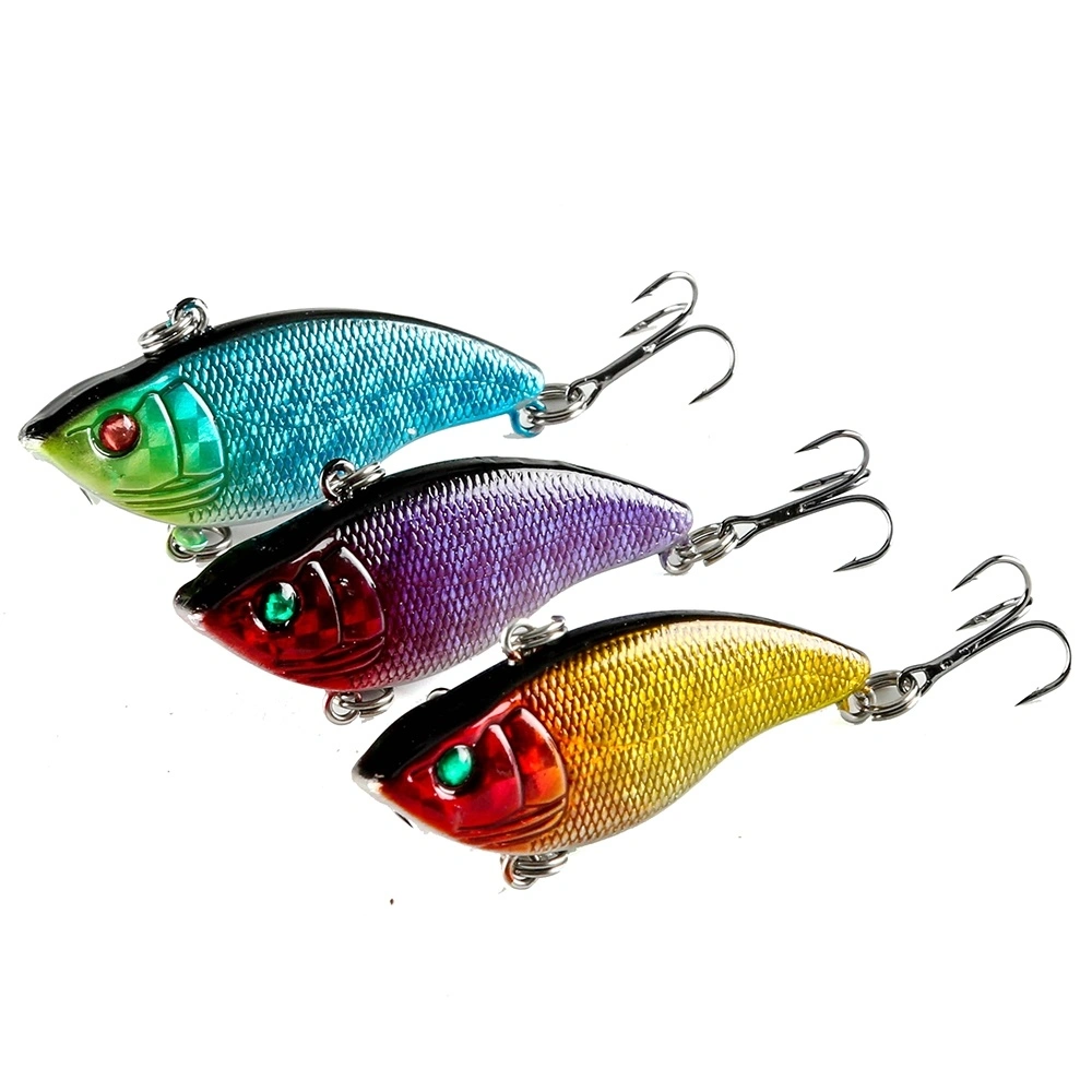 Pack of 3  Fishing Lure Crankbaits Rattlin Bait Minnows VIB Lipless Bass