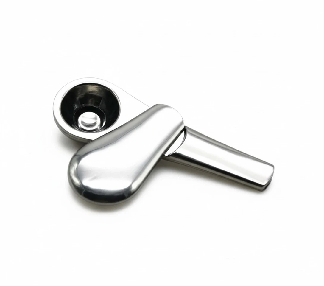 Tobacco pipe - Portable pipe for pipe, stainless steel pipe accessories (silver)