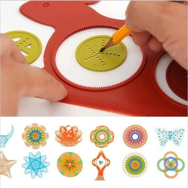 New Spirograph Design Early Learning Educational Toy Drawing Ruler