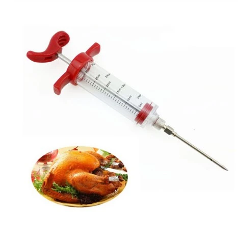 Best selling barbecue meat syringe, marinade syringe, turkey chicken flavored syringe