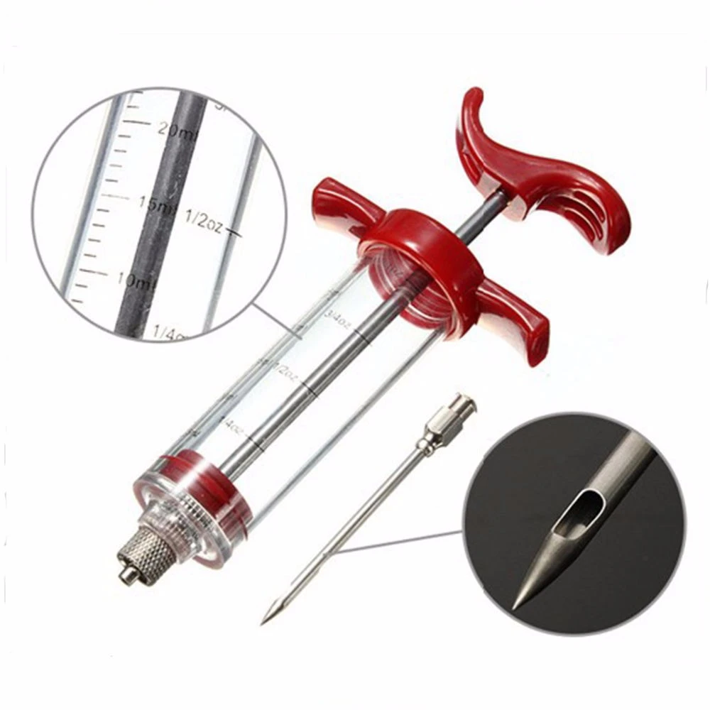 Best selling barbecue meat syringe, marinade syringe, turkey chicken flavored syringe
