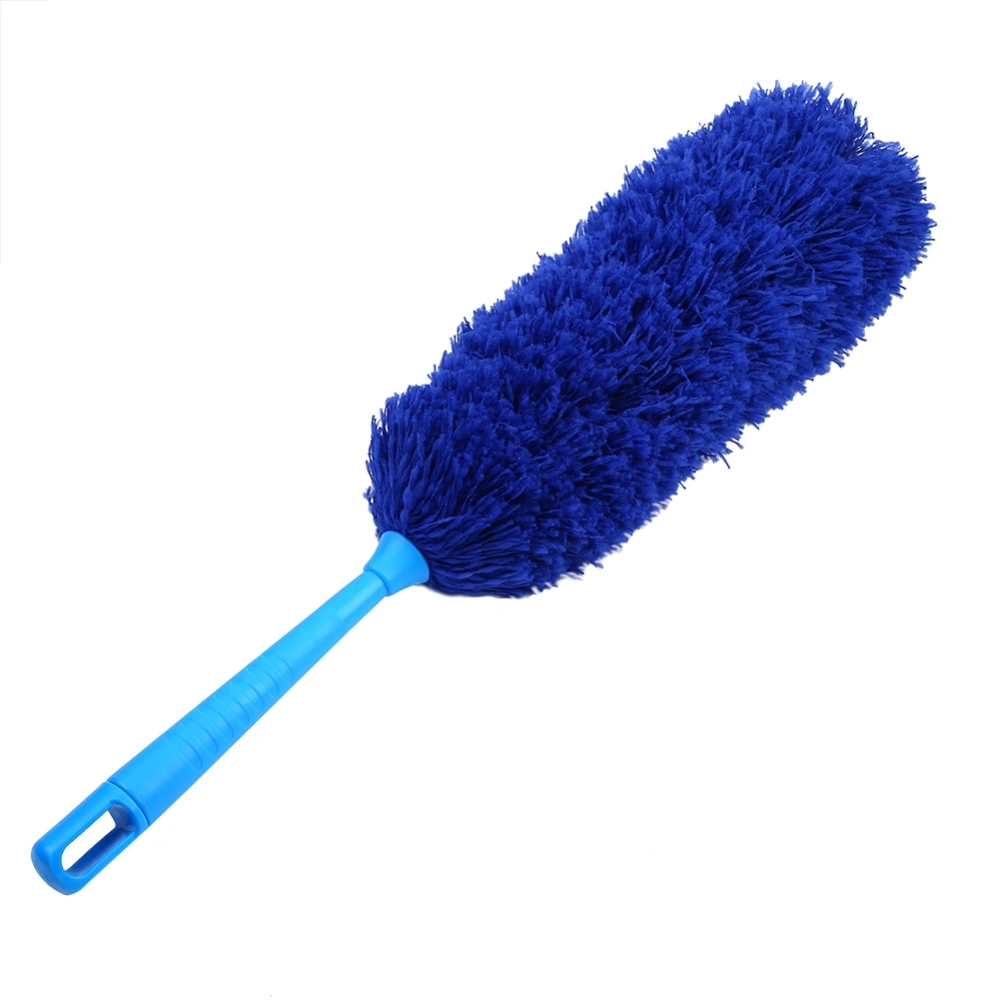 Washable Anti Static Soft Microfiber Clean Duster Home Furniture Car Cleaning Tool(deep blue)