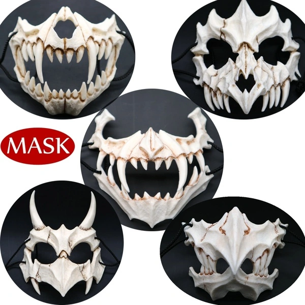 New Halloween Simulation Skeleton Half Face Mask (Yasha)