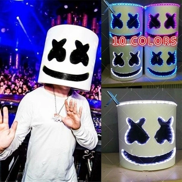10 Color Ultra-light DJ Interactive Props Make Atmosphere Toy Stage Performance (Headgear White