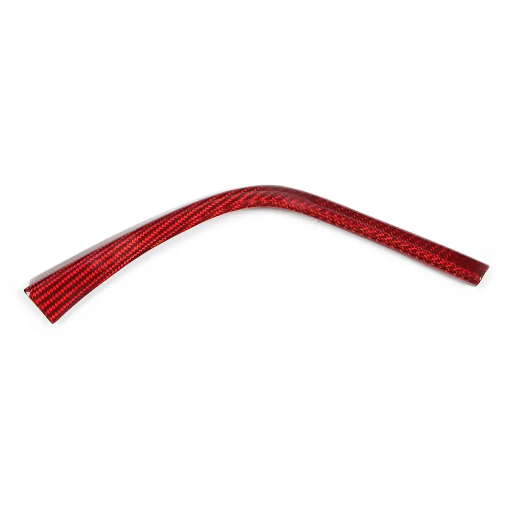 Car Carbon Fiber L-Shaped Gearshift Strips Decoration Fit for BMW F80 F82 M3 M4 2014-2018 Red