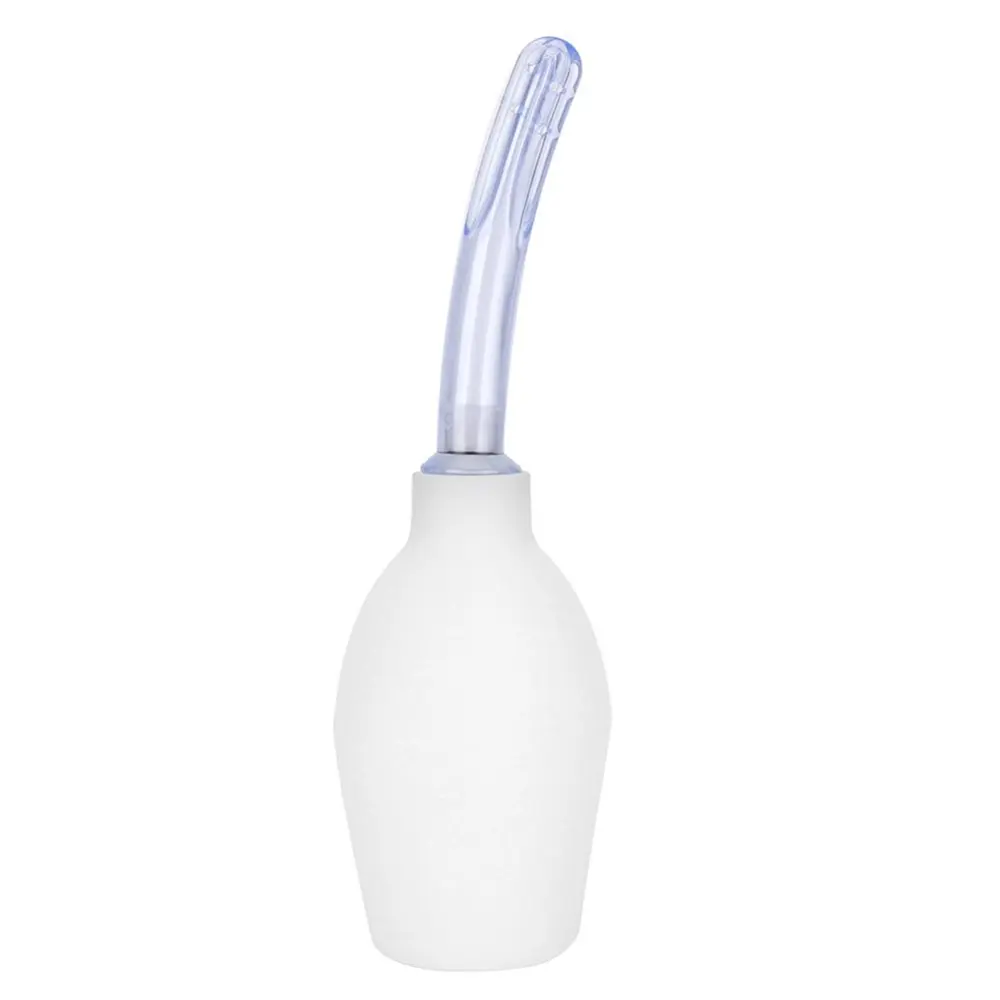 Silicone Women Female Anal Douche Enema Bulb Vaginal Douche Enema Cleaner