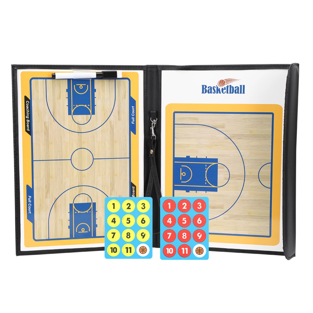 Colorful Folding PU Leather Waterproof Anti-skid Magnetic Coaches Basketball Board Tactics Teaching Display Plate