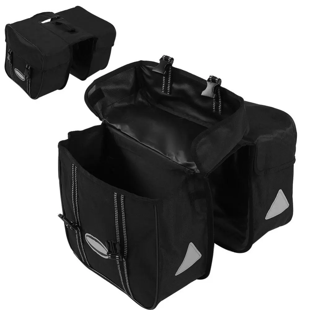 Waterproof Outdoor Bike Bicycle Rear Seat Tail Storage Bag Rack Trunk Travel Double Pannier Bag