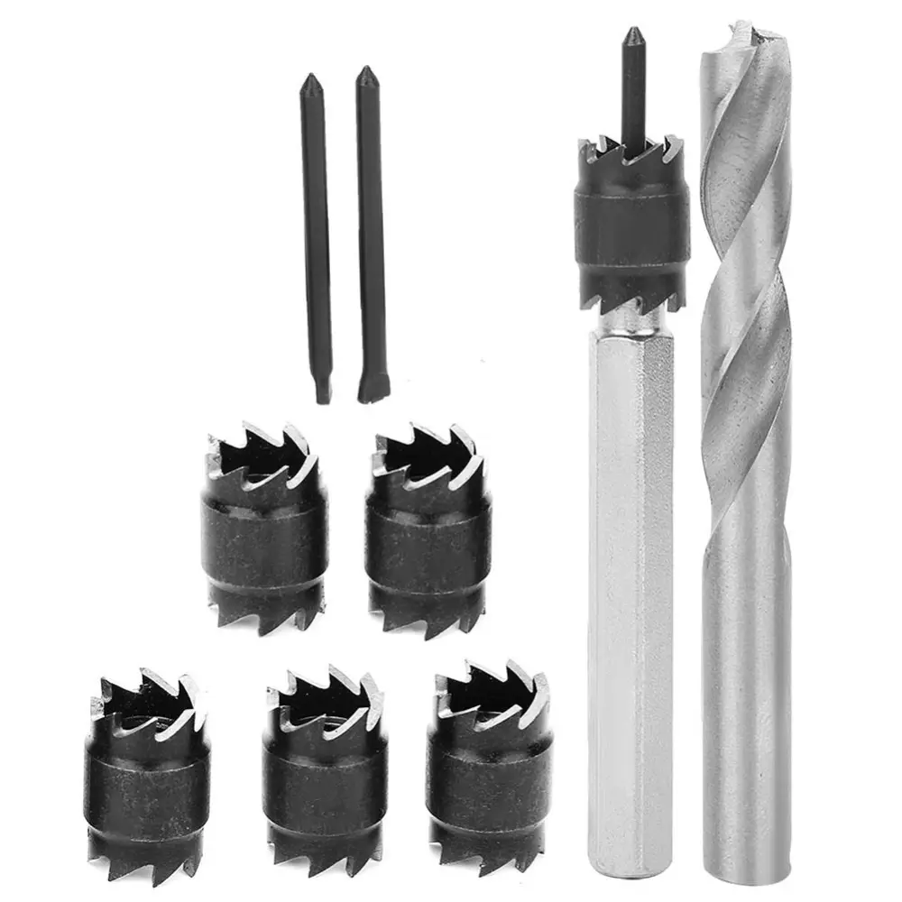 9Pcs Spot Weld Cutter Set Drill Bit High Speed Steel
    
    Welding Drilling Tool Fittings