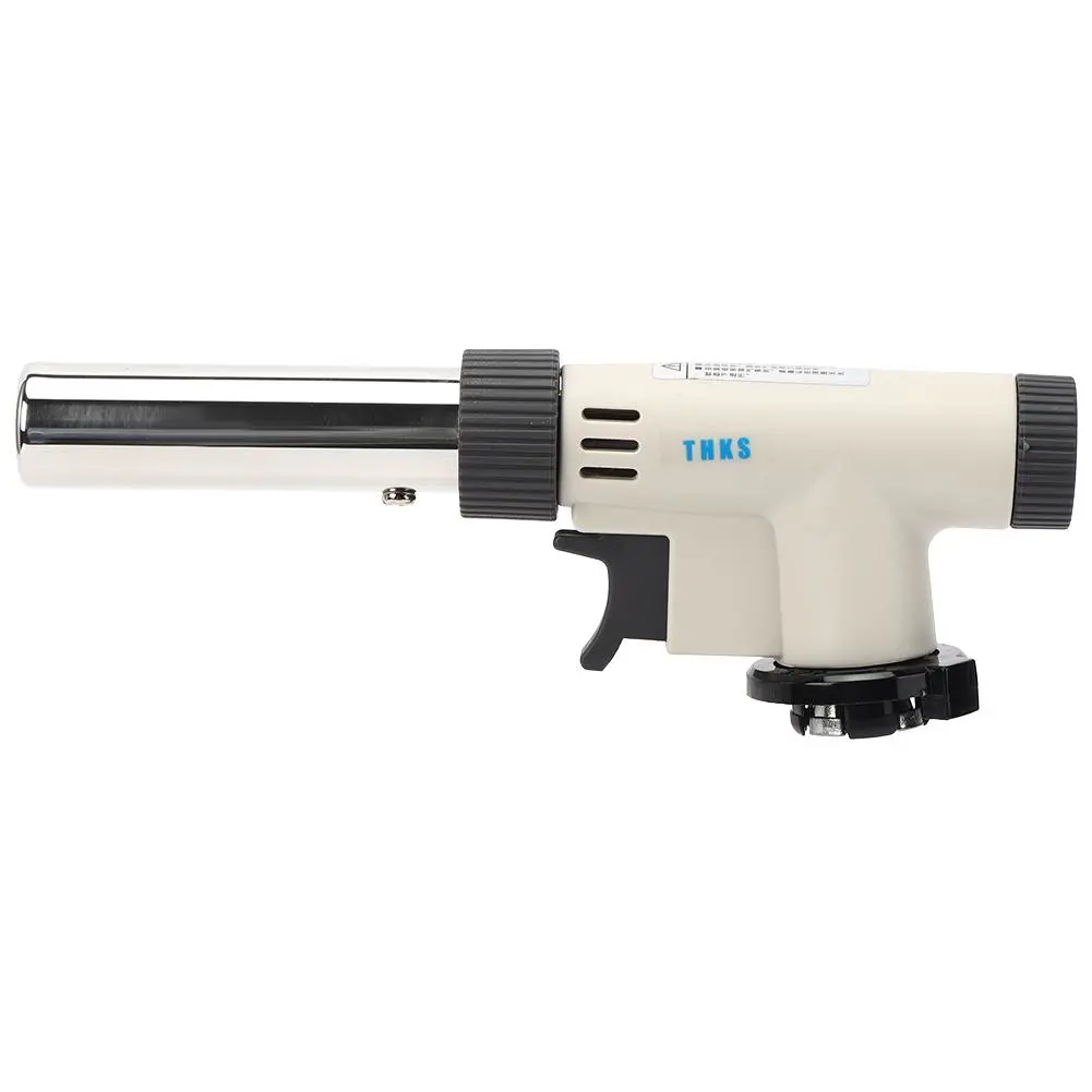 Gas Blow Torch Portable Adjustable Pressure Type Ignition for Outdoors Barbecue 1300℃