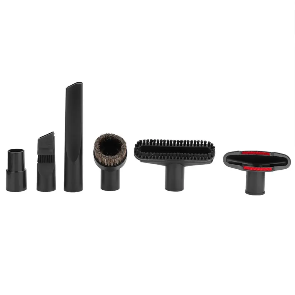 6Pcs/Set Vacuum Cleaner Attachment Suction Head Brush Kit Fit for 32mm to 35mm Inner Diameter