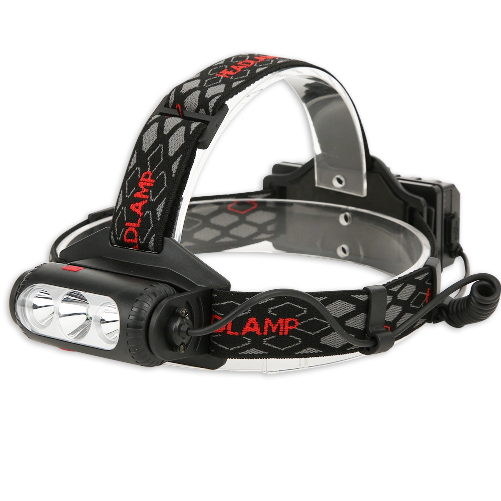 Strong Light White/Red/Green Illuminant T6+COB Head Lamp USB Charging Rotating Multifunction Headlamp