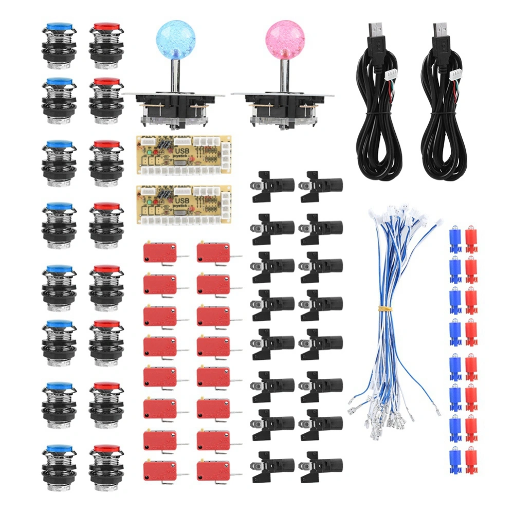 Accessories For Arcade Zero Delay USB Encoder DIY Kit Set Game USB Cable LED Button