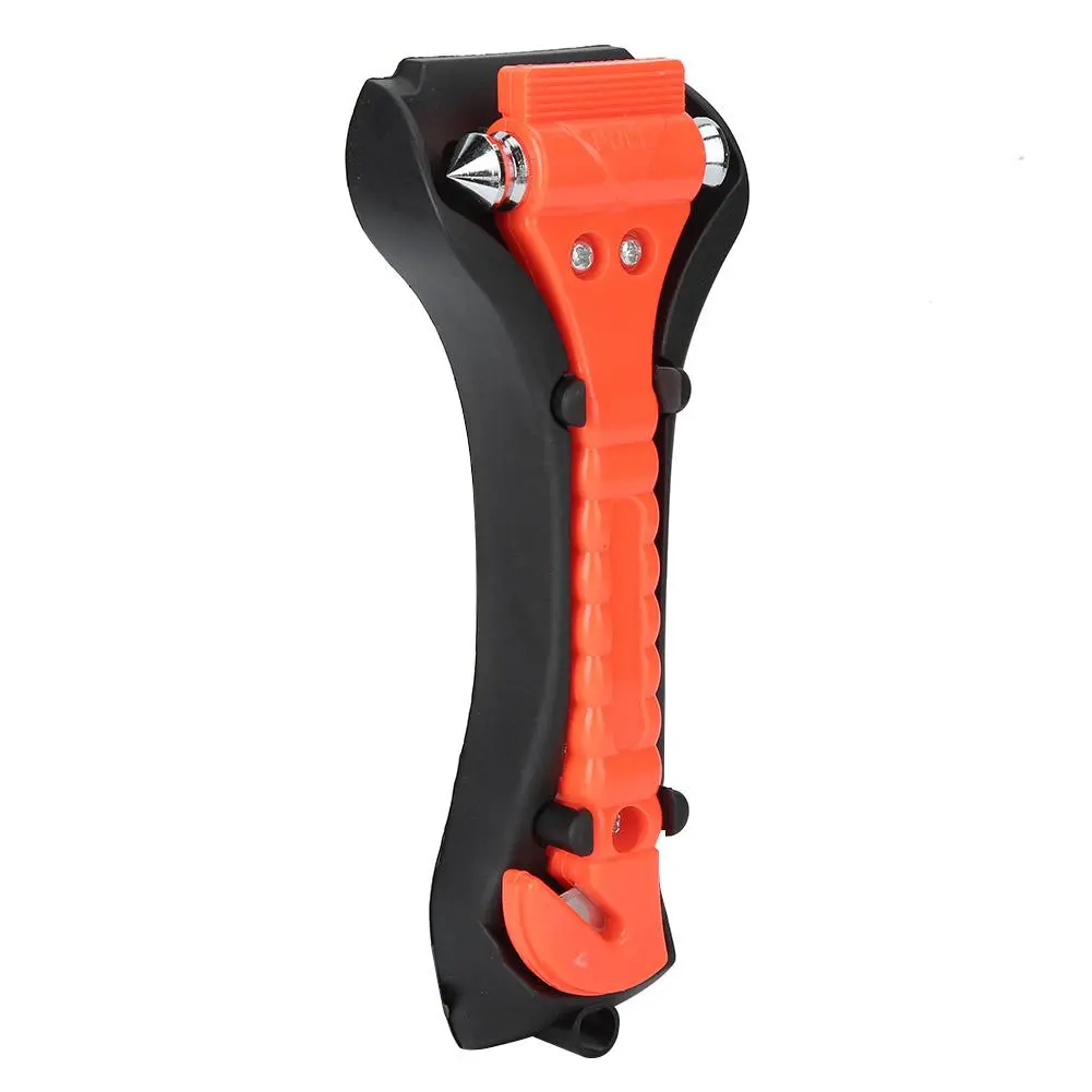 2 in 1 ABS Multifunction Seat Belt Cutter Escape Window Breaker Car Emergency Safety Hammer with Bracket