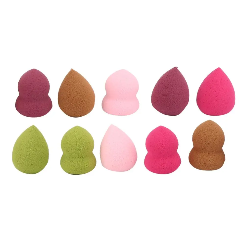 10pcs Mini Makeup Sponge Gourd Water Drop Shape Makeup Soft Powder Puff