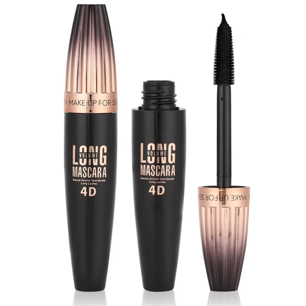 4D Lash Mascara Waterproof Long-Lasting Smudge-Proof Mascara Cream (Gold)