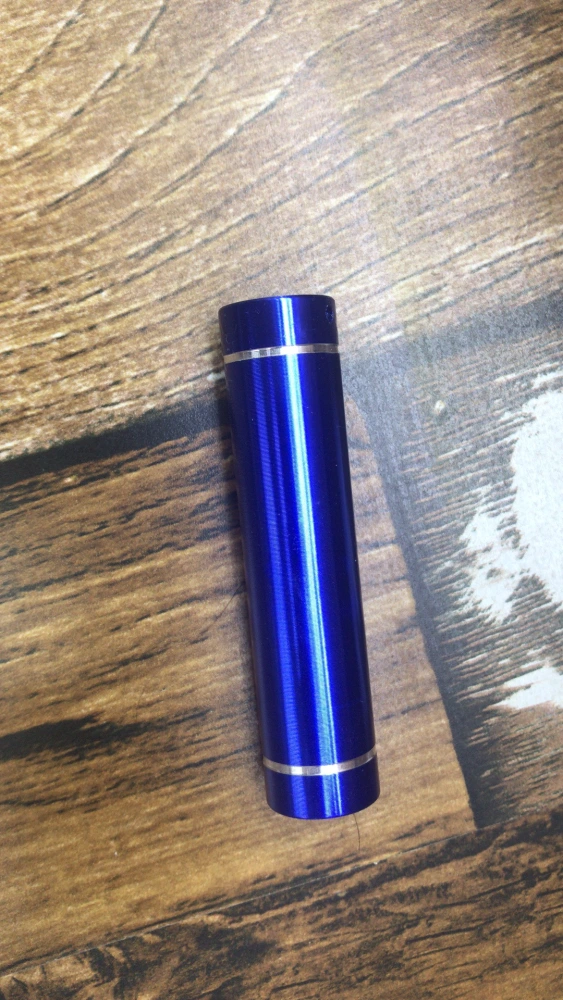 Mini Portable Lipstick LED Flashlight Electric Tazer Flashlight  Women Self Defense Tools  blue