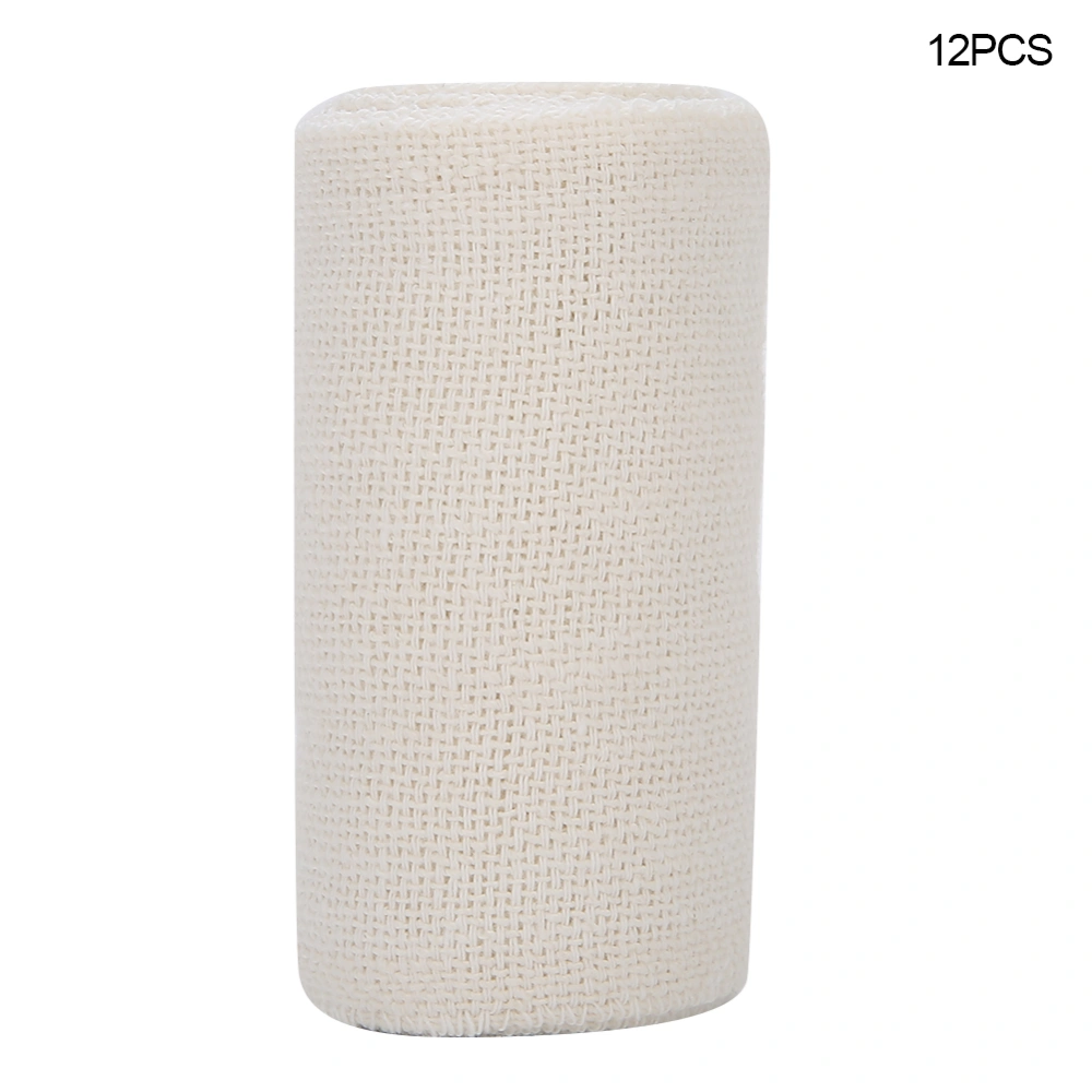 12 Roll 75 x 4500mm Gauze Skin-Friendly Bandage Elastic Breathable Sports Bandage