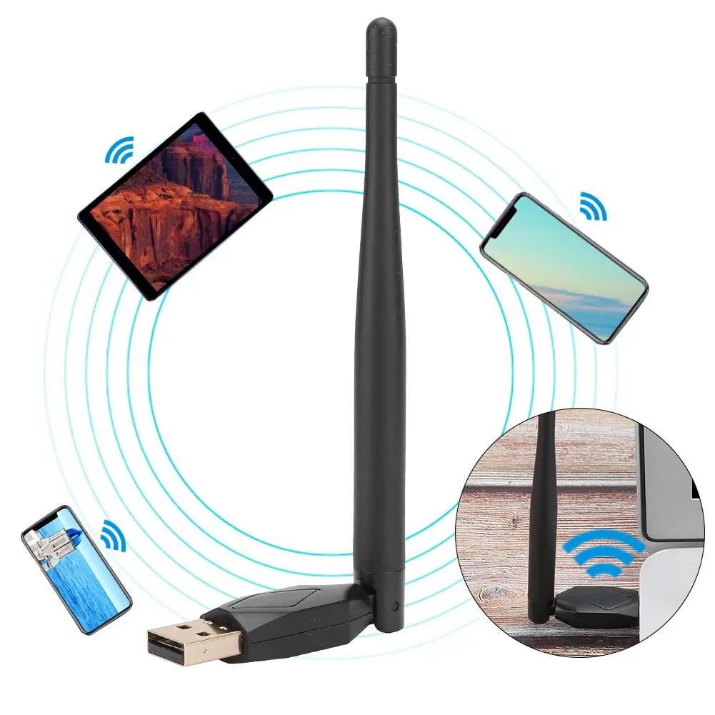 GTMEDIA MT7601 Wifi Adapter Antenna USB Plastic Good Stability 150Mbps for DVB-S2