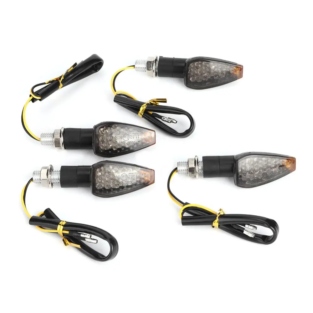 4pcs Turn Signal Lamp LED Motorcycle Dirt Bike Light Blinker Universal