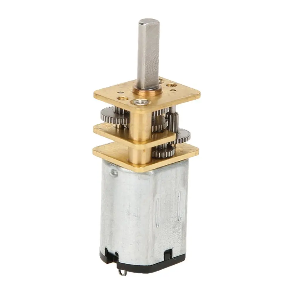 Gear Motor Speed Reduction High Quality with Metal Gearbox GA12-N20 DC 12V 60/500/1000RPM(60RPM )