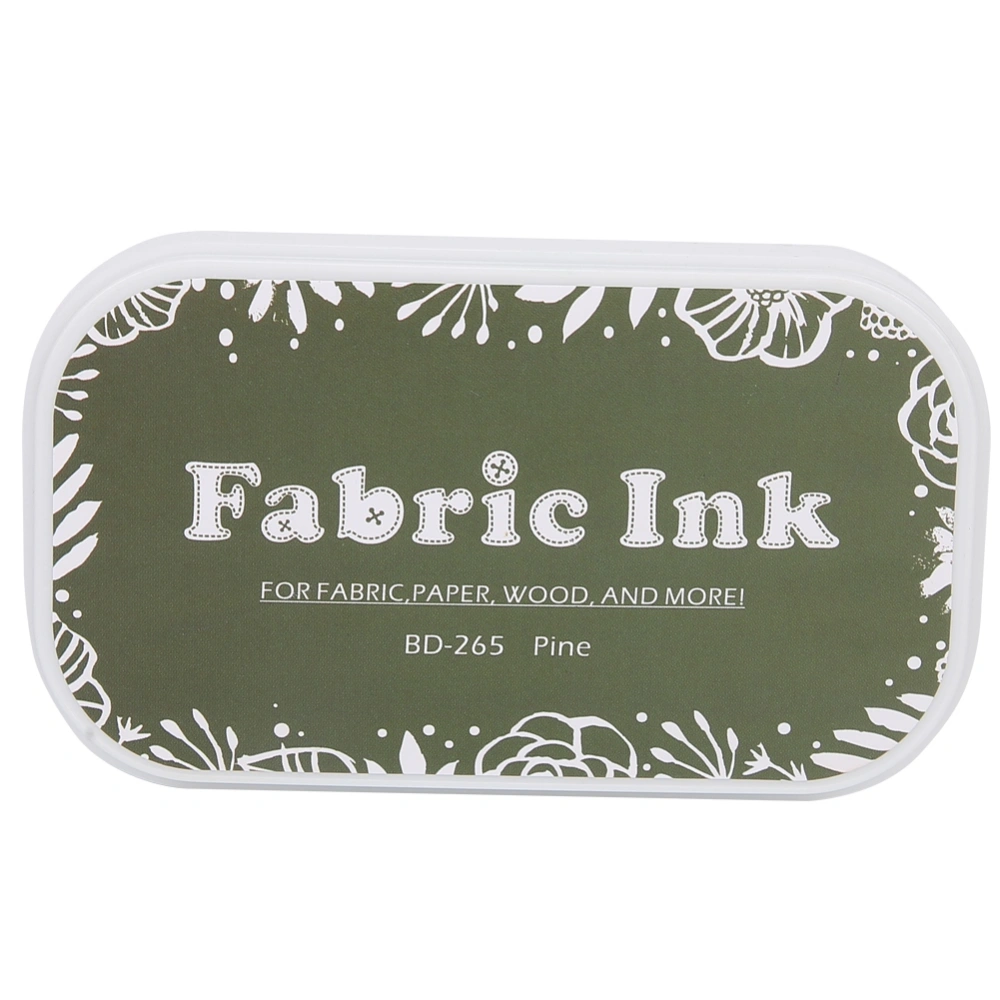 Restore Style Sponge Colored Ink Pad DIY Accessories for Rubber Stamp Paper Cloth(BD-265 Pine Green )