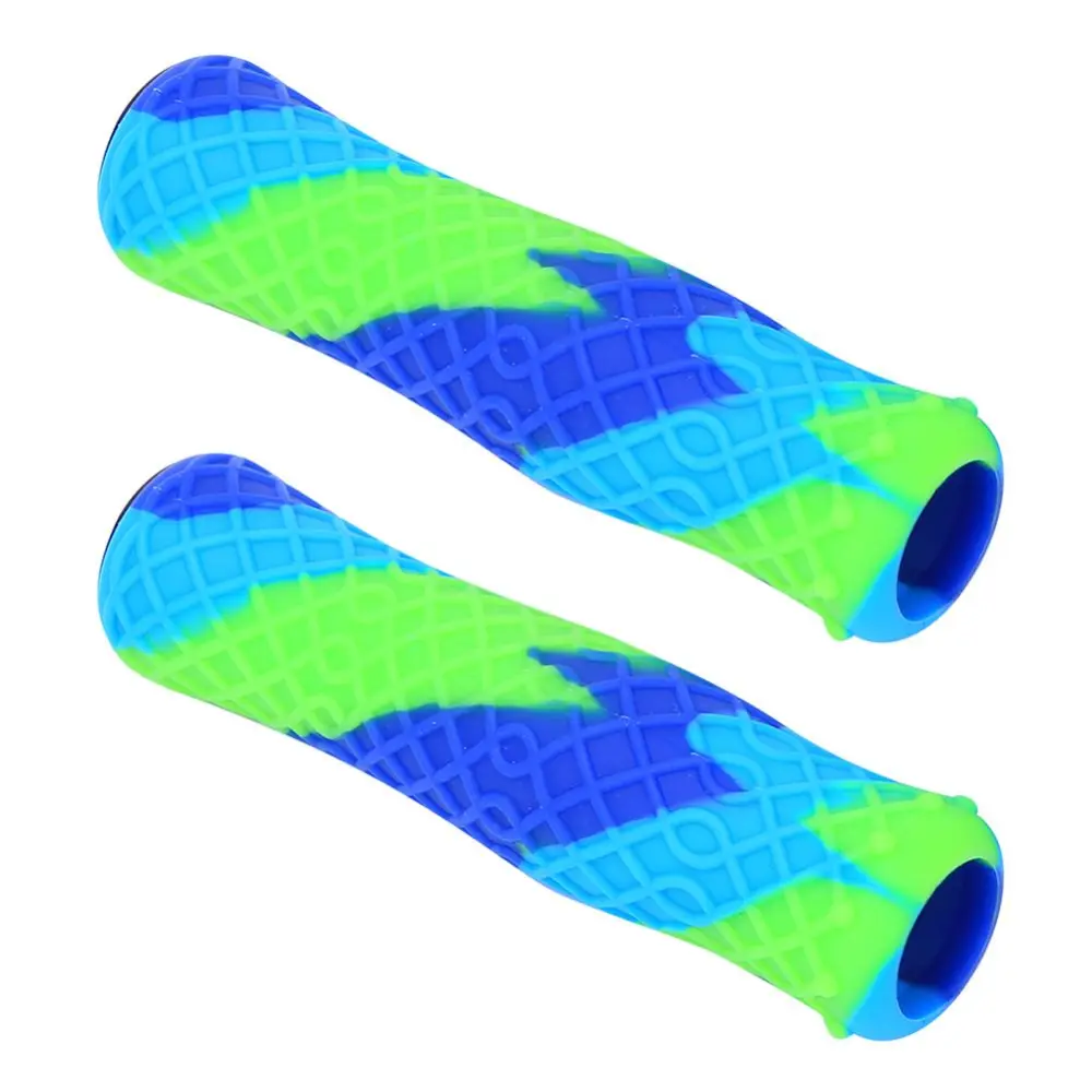 ZTTO Silicone Non-slip Bike Handlebar Grip Cover Shock Absorption Dirt-Proof for Mountain Bicycle(colorful )