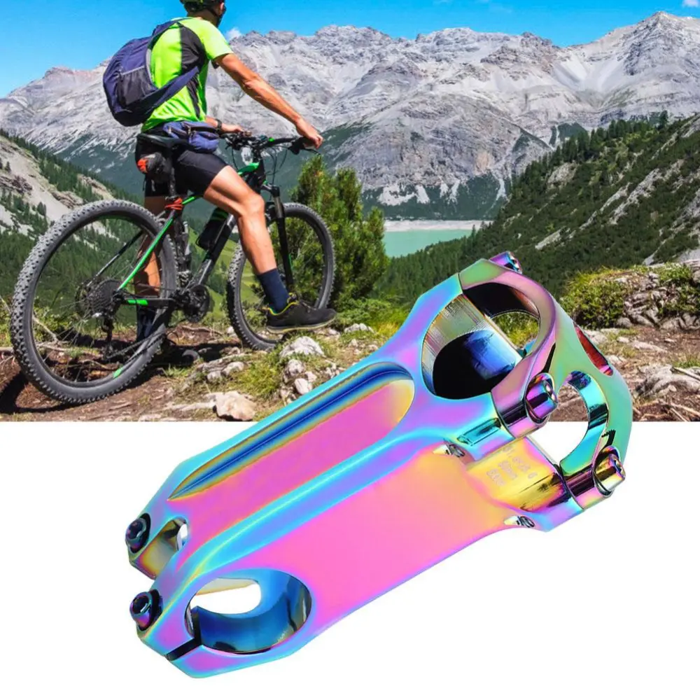 7075 Aluminium Alloy 0 Degree High Strength Bicycle Handlebar Stem Bike Cycling Accessory(Colorful )