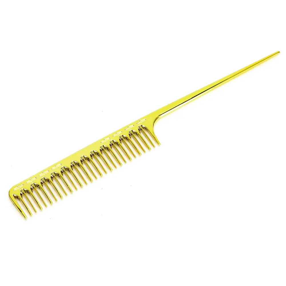 Tail Comb Professional Electroplating High Temperature Resistant Hairdressing Comb(CB-126 )