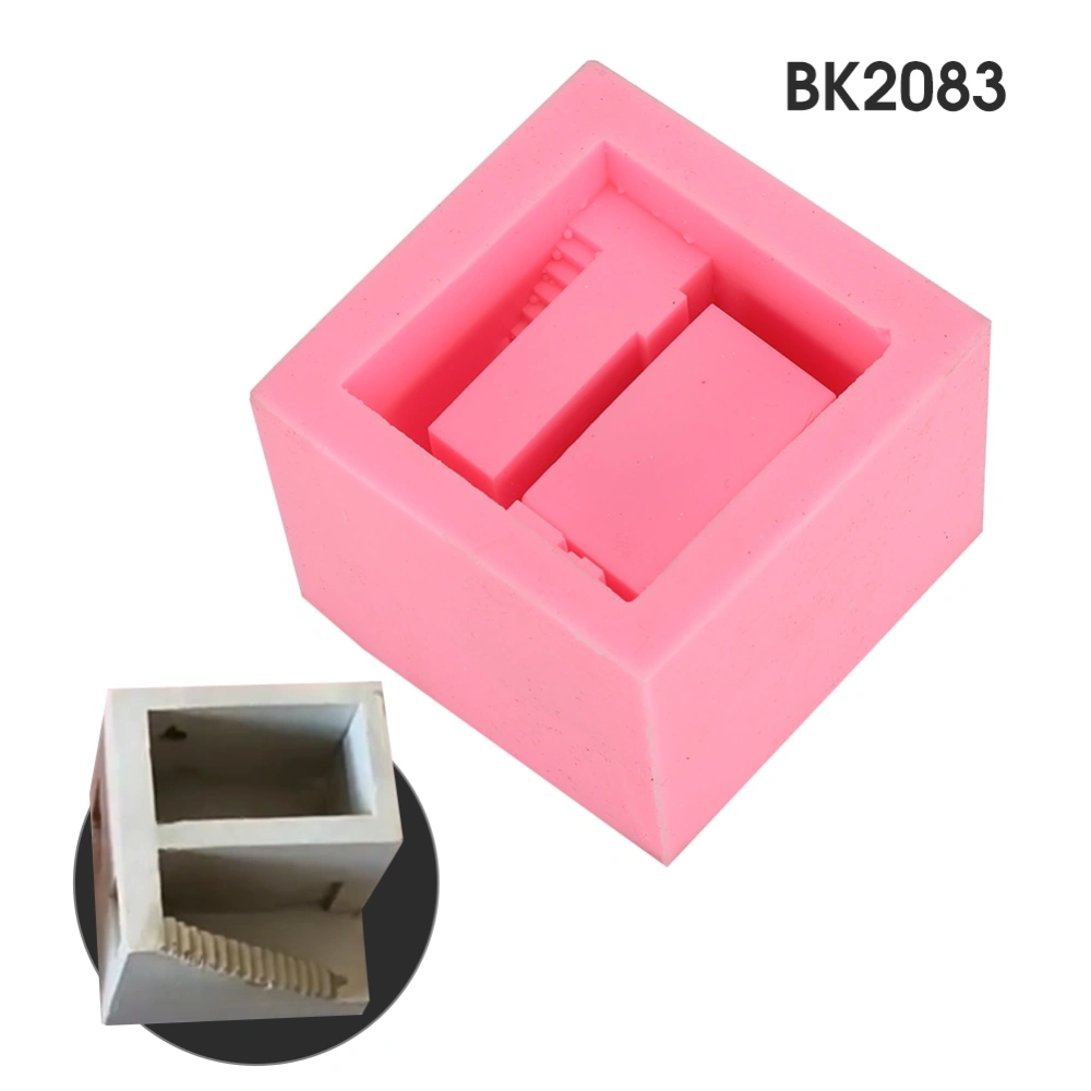 Unique House Shape Silicone Mold Flower Pot Cake Soap Concrete Molds DIY Accessories