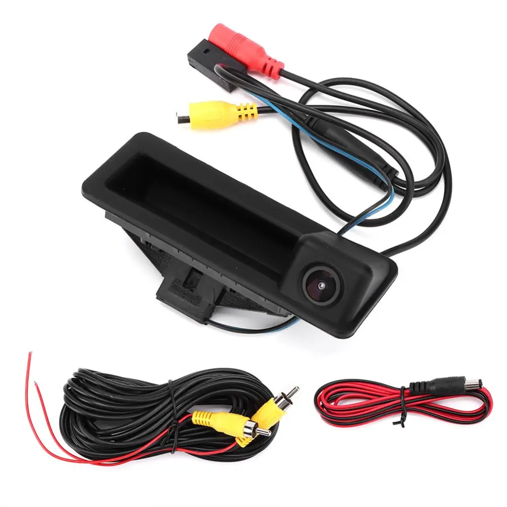 DC12V IP66 Mini Car Trunk Handle Rear View 170 Degrees Reversing Camera Fit for 3 Series E90 E91 E92 E93