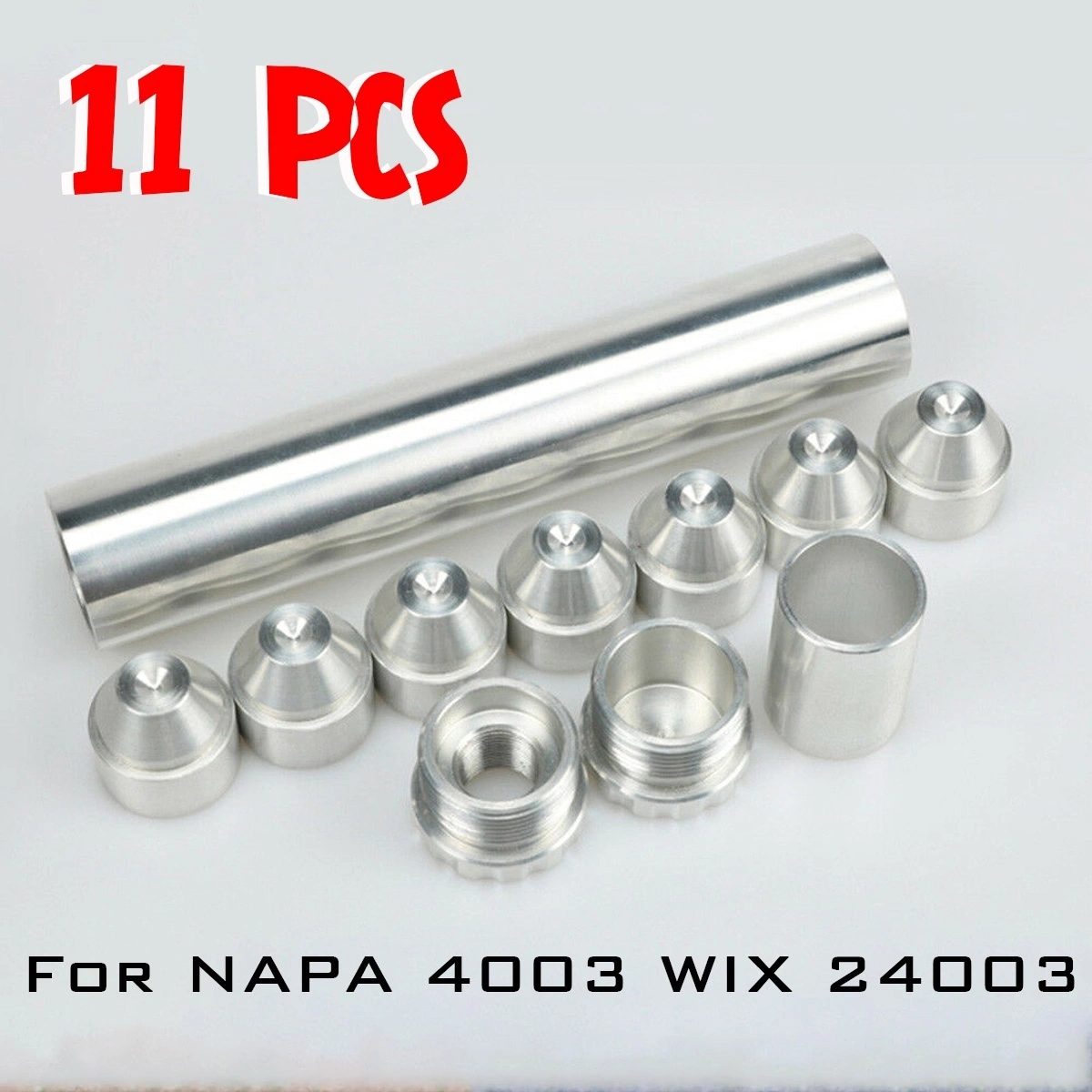11 Pcs Aluminum Fuel Trap Solvent Filter For NAPA 4003 WIX 24003 Auto Filters