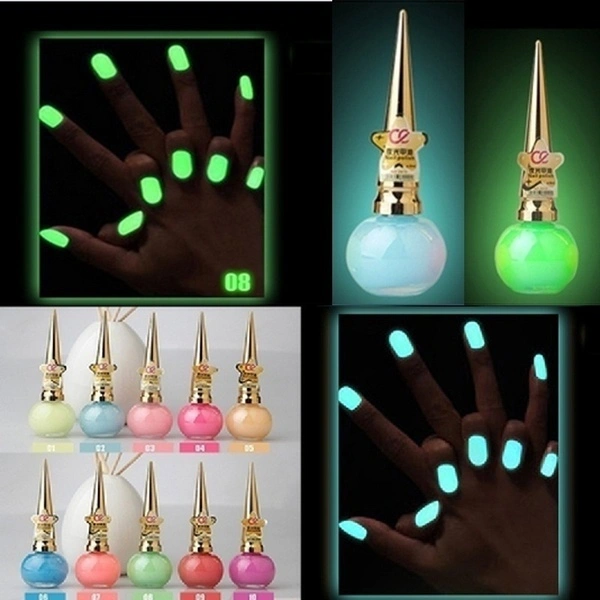 Fashion Glow in the Dark Neon Fluorescent Nail Polish Varnish Luminous Paint 14ml (#2)