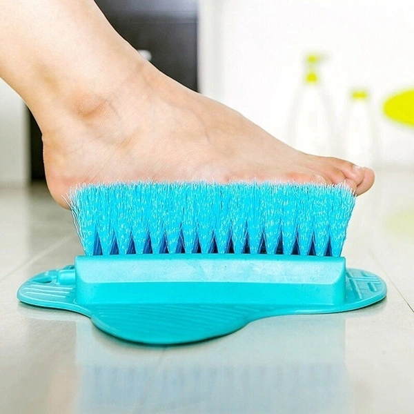 Foot Scrubber Sucker Massage Brush Hard Dead Rough Dry Skin Callus Remover Tool (Blue)