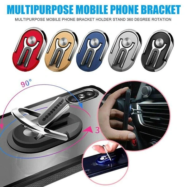 Multi-purpose mobile phone holder GPS air outlet bracket car internal support  (Silver)