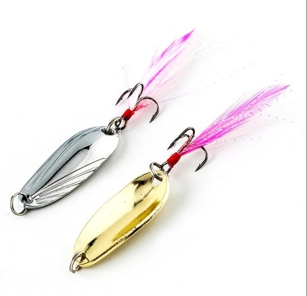 1 pcs Outdoor fishing metal lure Shell sequins Bait (Gold 5g)