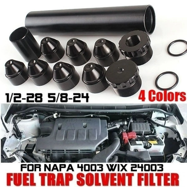 11 Pcs Aluminum Fuel Trap Solvent Filter For NAPA 4003 WIX 24003 Fuel Percolator (Black 1/28)